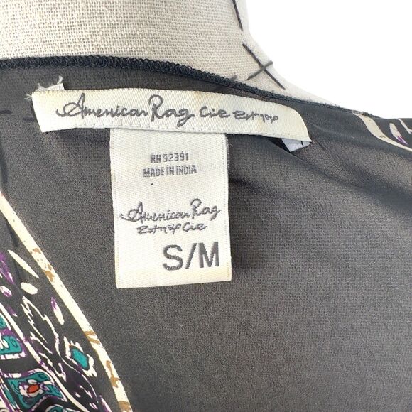 American Rag Multicolor Cardigan 100% Polyester Sheer Dolman Cover Up Size S/M - Picture 5 of 6